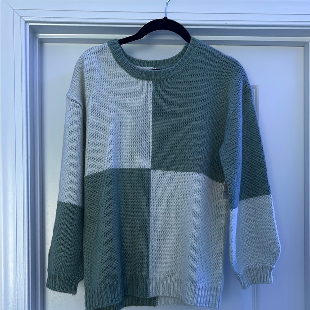 Kids Long Sleeve Color Block Sweater